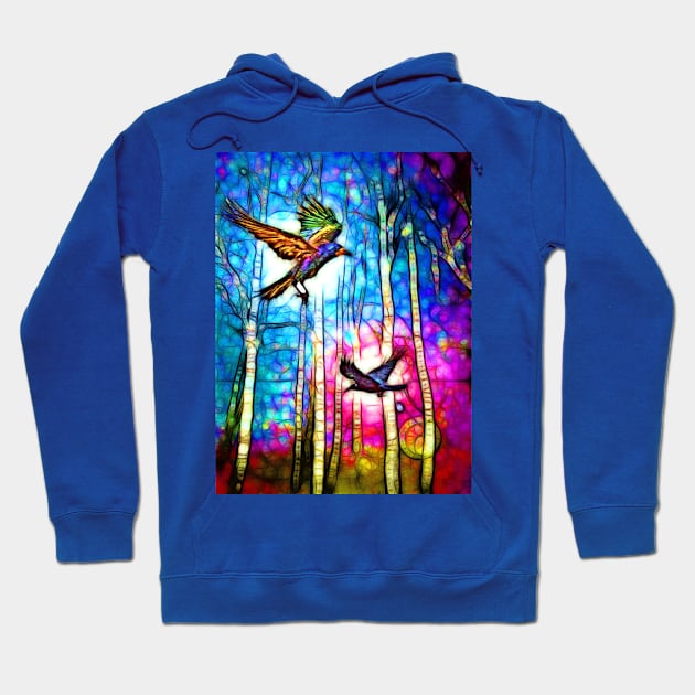 Crows in the Woods Hoodie by danieljanda